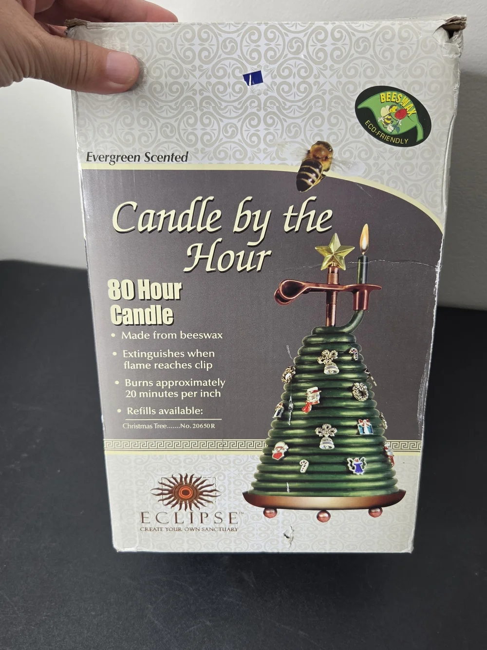 Eclipse Candle By The Hour 80-Hour Christmas Tree Wax Candle